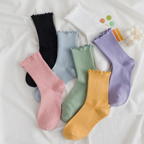 Autumn and winter Japanese cute socks children in tide stockings Joker beautiful legs shaping pile socks student boots socks