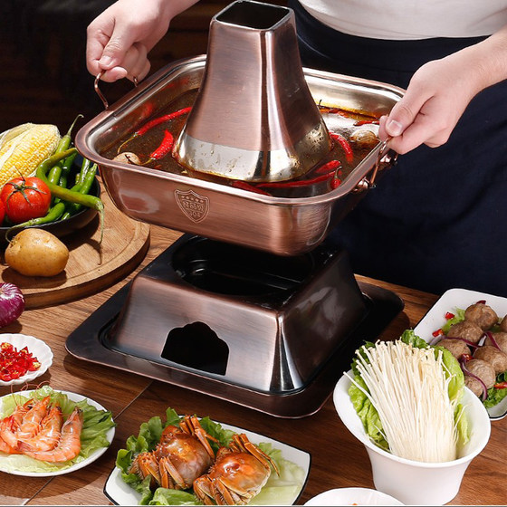 오래된 베이징 뜨거운 보일러 구리 핫 포트 스퀘어 숯 숯 뜨거운 냄비 구식 모방 구리 냄비 가정용 탄소 소테 양고기 상업 오래된 베이징 뜨거운 보일러 구리 핫 포트 스퀘어 숯 숯 뜨거운 냄비 구식 모방 구리 냄비 가정용 탄소 소테 양고기 상업