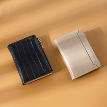 2021 new short wallet female niche design Summer small wallet students simple folding coin wallet to send mother