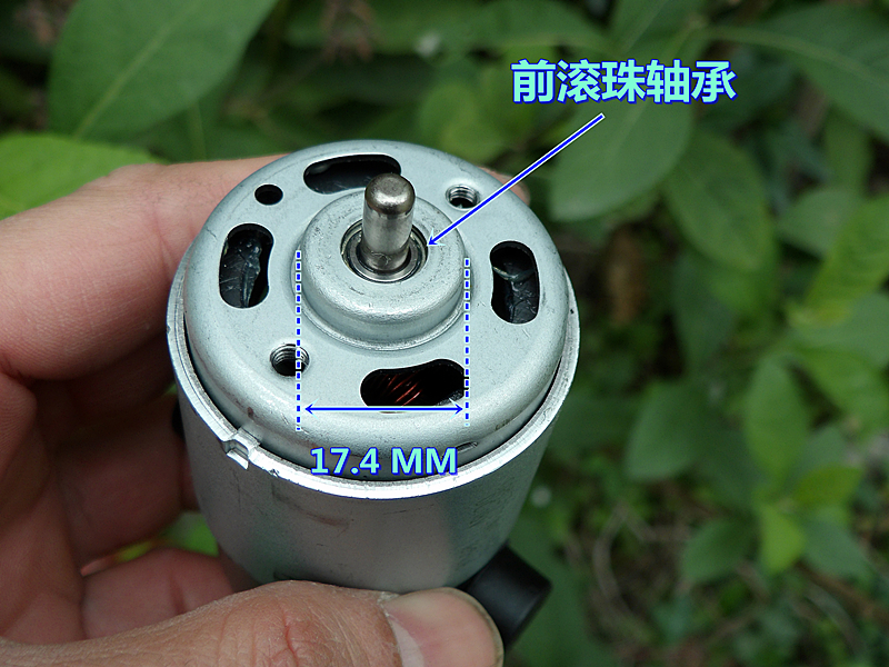 前滚珠轴承 可换碳刷 dc12v 18v 24v 转 大扭力775 手电钻 电机