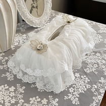 High-end embroidered lace Korean tissue box cover tissue bag tissue bag set napkin box cover car tissue box cover