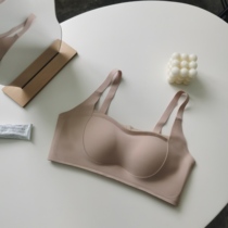 Summer seamless invisible underwear High elastic random cut fabric one word neck American simple tube top bra