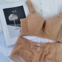 Chest plastic soft steel ring large size Full Cup CDE Cup big chest small no sponge underwear women