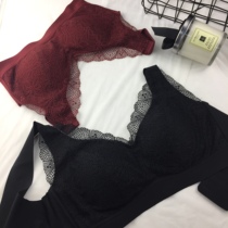 Counter quality imported lace thin Cup comfortable health breast sleep bra underwear without steel ring bra bra yoga