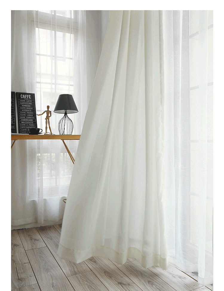 定制 窗帘纱帘成品特价简约现代客厅白纱卧室阳台纱帘飘窗落地窗纱