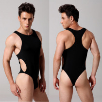 Sexy underwear show mens special boys sex clothes pajamas Sexy men wear one-piece underwear physiological penis