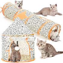 Cat Tent Has Hey Tunnel Combined Channel Rolling Dragon Rabbit Distract Artificial Bite Resistance Scratch-Resistance Foldable Splicing