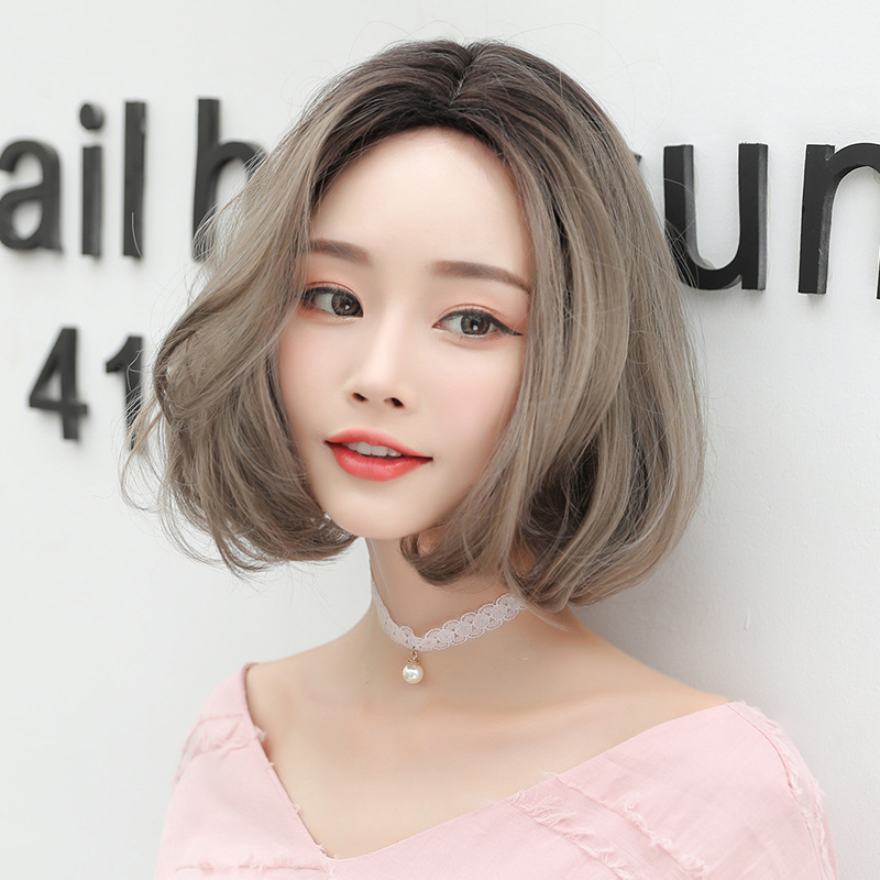 images 0:Wig female short hair bobo Korean wave waves medium-shaped short curly hair natural fluffy net red whole wig images 0:Wig female short hair bobo Korean wave waves medium-shaped short curly hair natural fluffy net red whole wig
