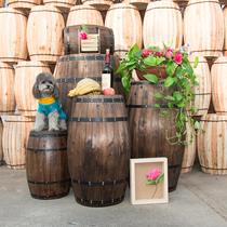 Retro wooden beer barrel barrel film and television exhibition wedding oak barrel props oversized wine barrel