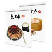 Punch-free installation Nordic simple simple small curtains Kitchen restaurant waterproof and oil-proof sun-proof insulation shading