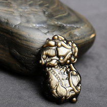 Kaiyun Obsidian Pixiu pendant jewelry Gold Yao Stone Pixiu pendant Lucky treasure Overlord Pixiu pendant z