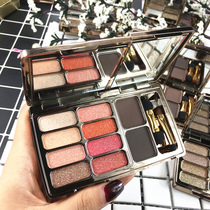 Pooh bear 8 Color Diamond Eye Shadow Super Flash plus eyebrow powder nude makeup Pearl Gold pumpkin color earth color without makeup