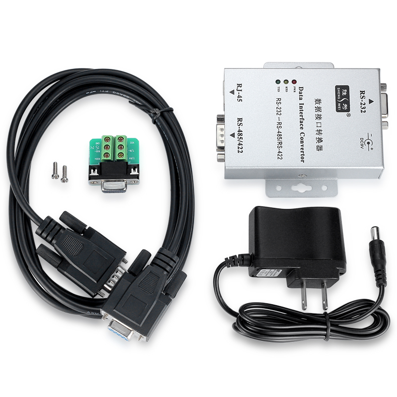 shengwei rs232 to rs485 / rs422 converter 232 to 485 / 422 photoelectric isolation belt power supply