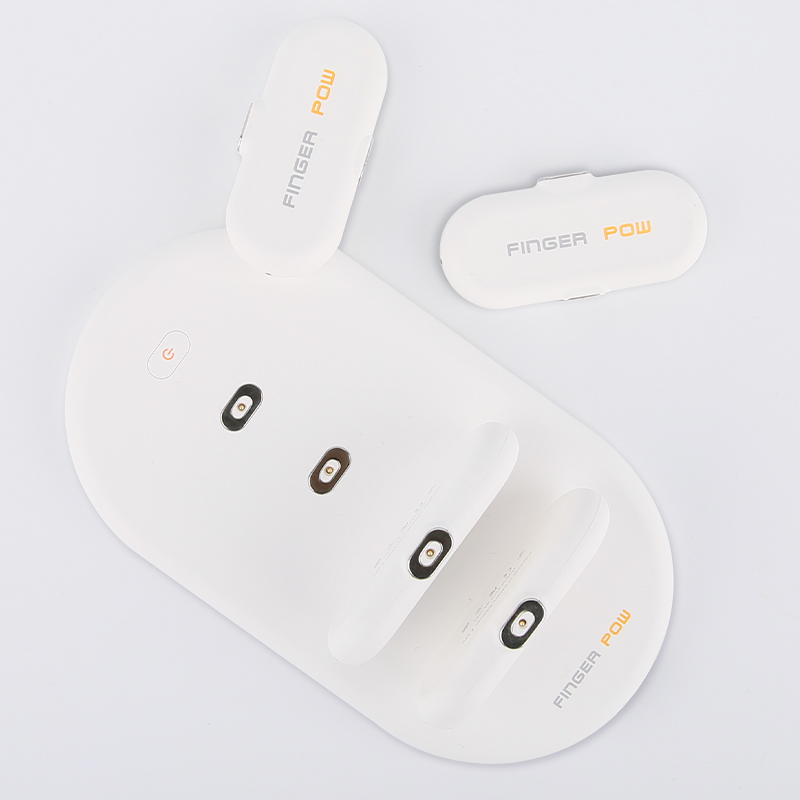 finger pow capsule charger, magnetic absorption, ultra-thin, small and portable, apple mini wireless charger