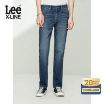LeeXLINE 21 autumn new product 723 slim straight feet dark blue mens jeans LMB1007232VA-90S