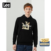 Lee mall with the same hooded long-sleeved sweater mens multi-color top trend L419184ZG