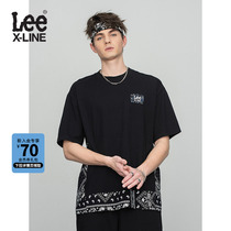 LeeXLINE22 spring summer new product Oversize male short sleeve T-shirt waist fruit flower LMT0000103RX-K11-Y