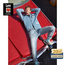 (Keith Haring joint)Lee 21 spring new 705 middle waist blue jeans men LMR7055DGBQZ