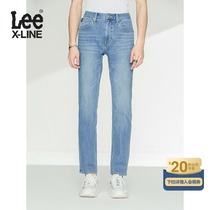 LeeXLINE21 Autumn new 723 slim mid-rise straight blue mens jeans LMB1007233SV-625