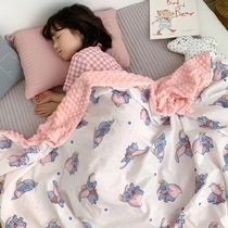 Class A baby baby cotton pacifying blanket cartoon dummus bean velvet blanket childrens kindergarten nap cover blanket