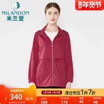 Milandon middle-aged and elderly mother clothes 2021 new spring summer coat long windbreaker casual coat women autumn and winter