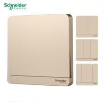 Schneider Yishang switch socket household 86 type wall panel one open single double open multi-control alarm blank board