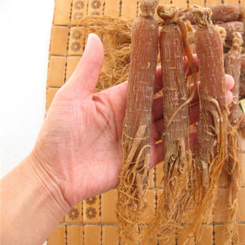 正宗新货长白山7年根含糖集安边条参红参人参切片50g整支整条_7折现价