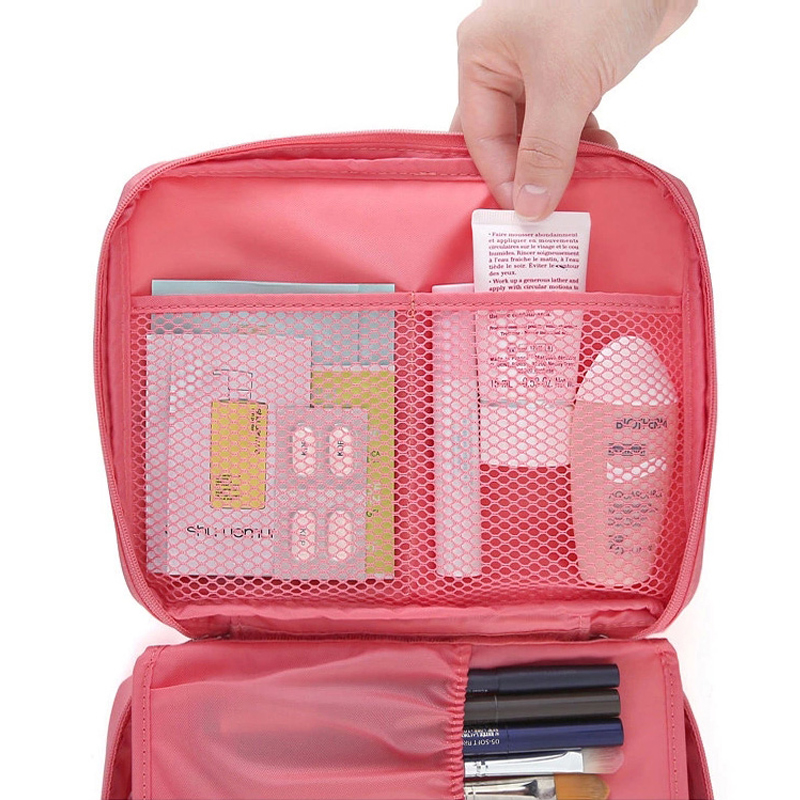 韩国化妆包大容量便携收纳包小号手拿小方包旅行洗漱包手提化妆袋产品展示图5