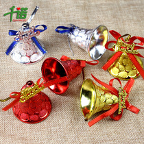 Thousand Connaught Christmas Tree decorations Christmas pendant 5cm Christmas bell Christmas Tree pendant Christmas Bell bow