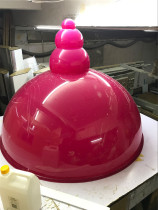 Customized color transparent acrylic hemisphere shape acrylic organic glass hemisphere 2 thirds gloom mask