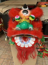 Value-added popular childrens lion dance lion head hardcover 10-inch light-eyed lion jewelry crafts handmade toy performance