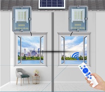 Outdoor Solar Light Waterproof Street Light Double Head Garden Light Flood Light 30W Light Control Lightning Protection Automatic Landscape Light