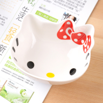 Japanese-style childrens tableware Korean cartoon ceramic bowl cute creative Mickey household rice bowl soup bowl cutlery cute