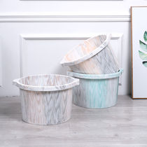 Foot treatment basin imitation wood grain nail salon special foot bath plastic foot bath foot bath foot bath with some massage foot wash basin household