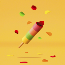 British Luckies Popsicle Pencil Post Ice Lly Notes Creative Popsicle 4 Color Post-it Notes