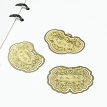 Taiwan YeDuo YeDuo Design gold lock bookmarks golden bookmarks Chinese traditional style bookmarks