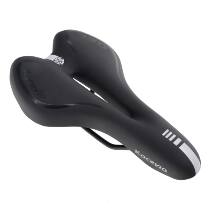 Bicycle seat cushion PU fabric shock absorption hollow comfort super soft elastic cushion seat bicycle bicycle accessories