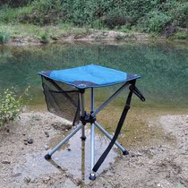 Lightweight Quadruple Stool Easy Folding Portable King Train Chair Outdoor BBQ Camping