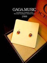 Korean trend simple rice grain temperament Korean mini color crystal ball earrings earrings stud female jewelry