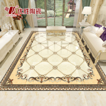 Corridor Aisle tiles Gilded infinite patchwork crystal tiles Dining room Living room floor tiles Parquet tiles Puzzle floor tiles