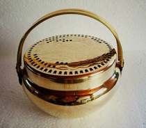 Festive dragon and phoenix copper stove Copper fire gun Copper Huai stove Pure copper copper heater Wang basin Wedding supplies