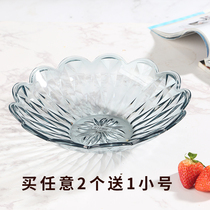 Transparent fruit plate plastic living room European style snack candy pot dried fruit plate plate large modern simple creative home
