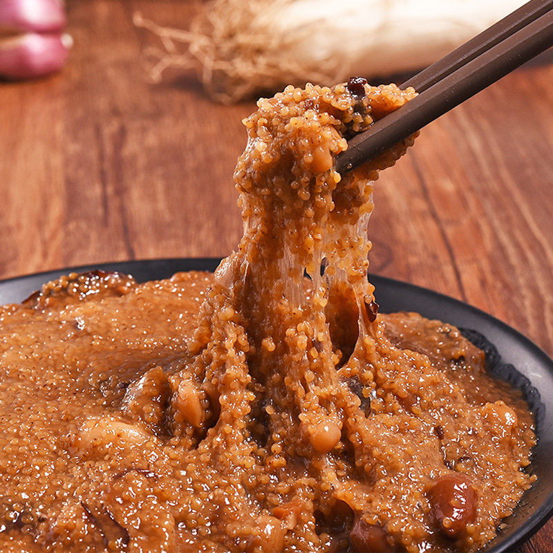 贵州特产苗姑娘甜味小米鮓400g小吃开封加热即食小米渣小米鲊