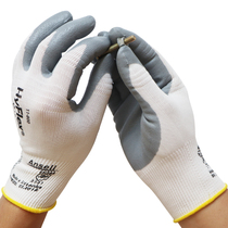 Ansell Ansell 11800 nitrile foam coating operation oil-proof gloves Wear-resistant non-slip screw assembly