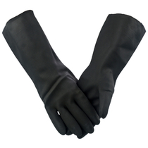 Neoprene chemical resistant gloves Industrial acid and alkali solvent waterproof grease non-slip wear-resistant Paint printing corrosion resistance