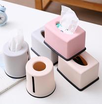 Minima small clear new paper towels box square paper towels box round roll paper cylinder side pull-paper box home napkins box