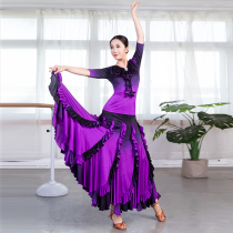 National standard dance modern dance skirt skirt slim fit fashion national standard dance ballroom dance big skirt new practice dress