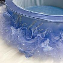 Pragmatism Gao Dings own name Custom pet cat litter kennel detachable and washable little swan lace nest