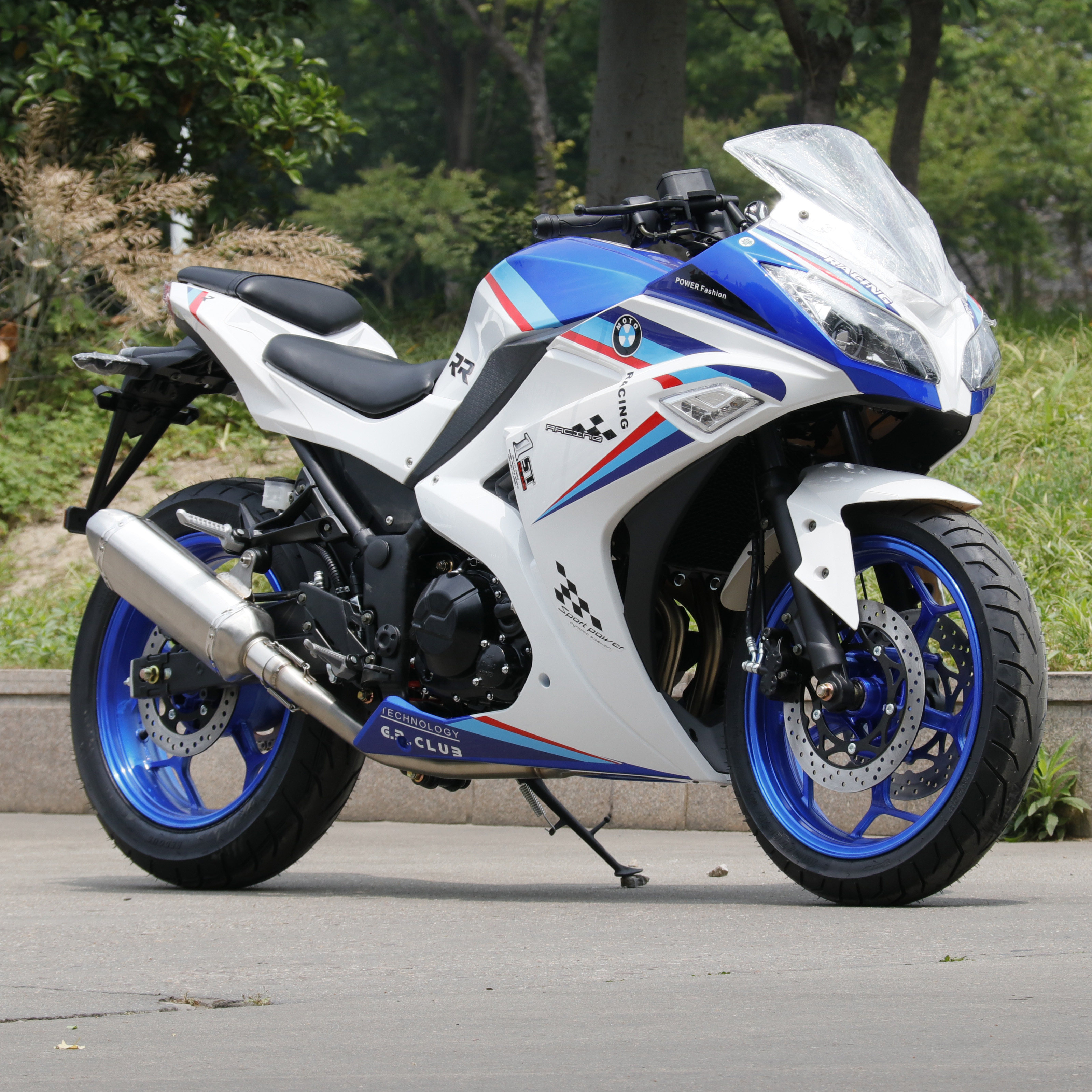 全新摩托车跑车国四电喷小忍者400c双缸公路赛地平线v6整车可上牌