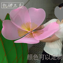 Dance props Hymns you are so great Cross Flower of life silk screen flower fan